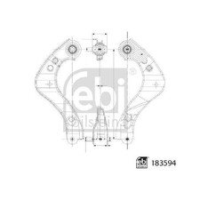 Febi Bilstein Querlenker hinten rechts 4877047010 20961760