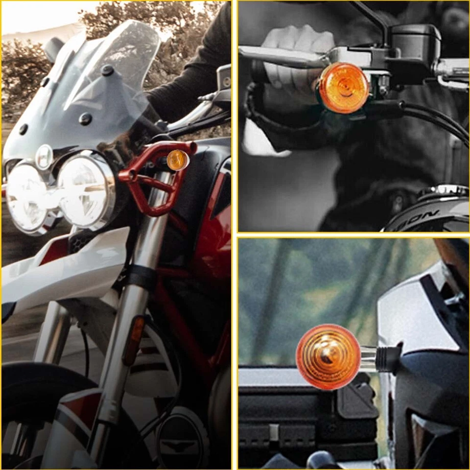 Luces intermitentes clásicas para Kawasaki Vulcan VN 1500 1600 1700 2000 800 900 EE. UU. Foto 2 de 4