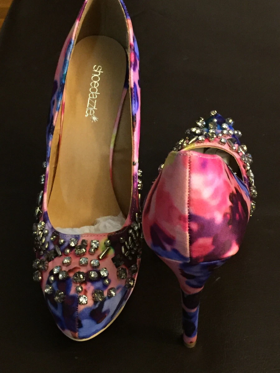 Pink multi store coloured shoes
