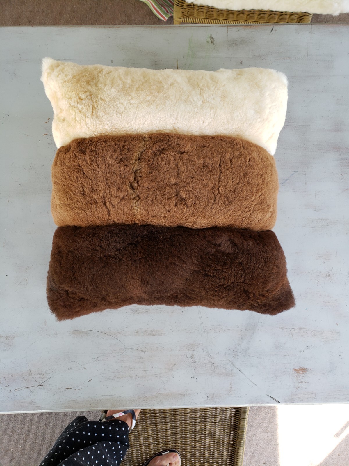 Alpaca Fur pillow cushion