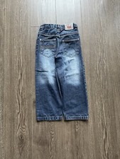 Y2K Southpole Size Boys Size 5 Blue Baggy Denim Jeans Embroidered Vintage