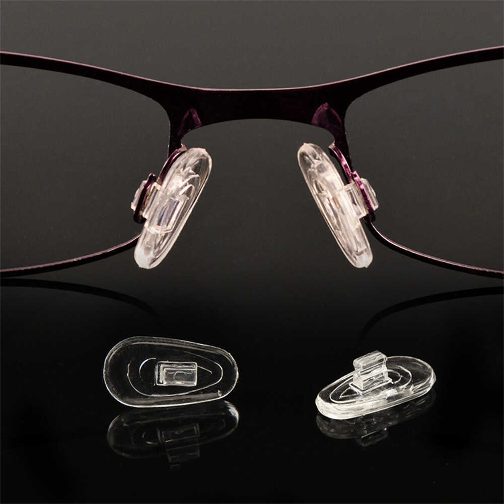 4x Silicone nose pads piece for diy repair fix glasses spectace