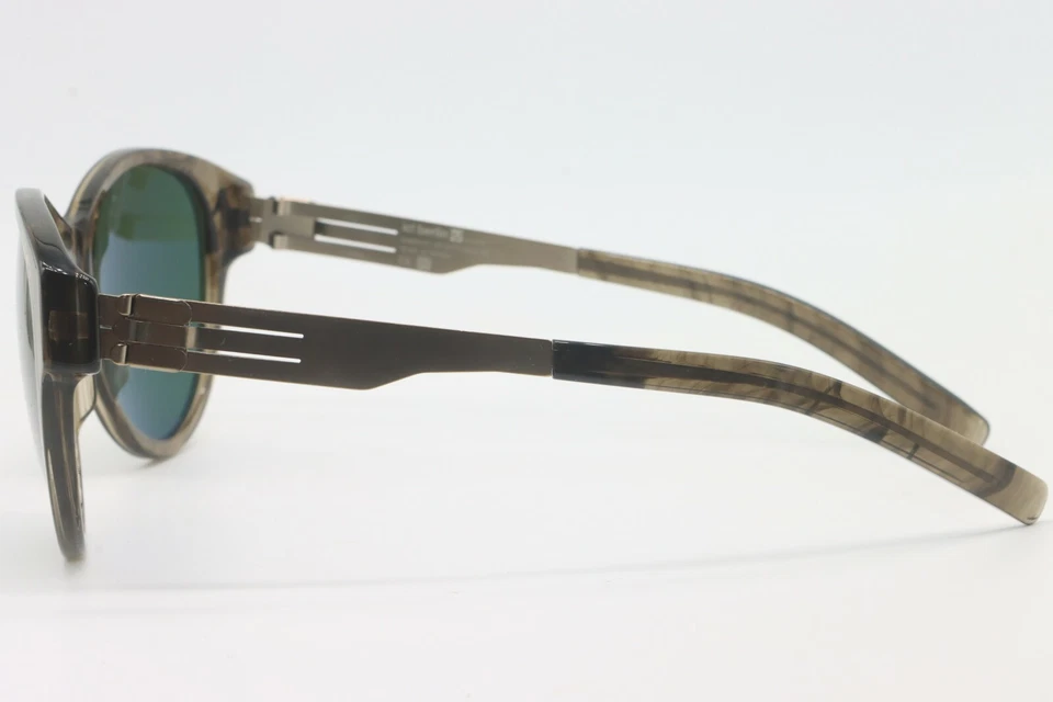 NUEVO IC! GAFAS DE SOL BERLIN MODELO STEFANIE S. CUERNO MARRÓN VERDE AUTÉNTICAS 53-19 Foto 4 de 4