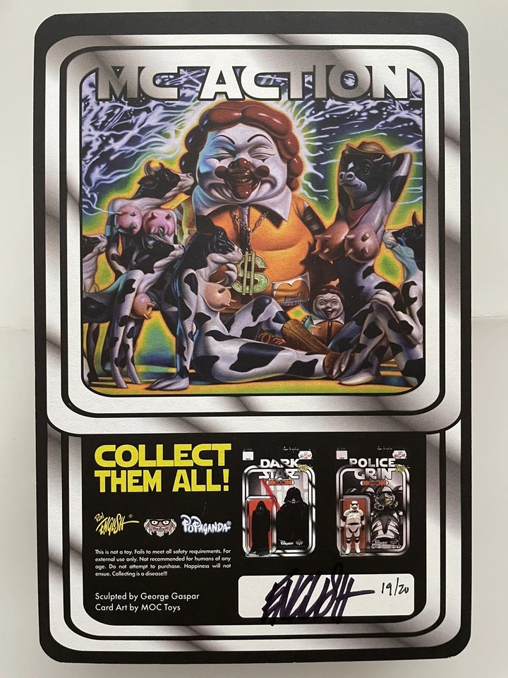 NYCC 2023 EXCLUSIVE Toy Tokyo x DKE Ron English MC Supersized Joker Figure 19/20 - Image 4 of 4