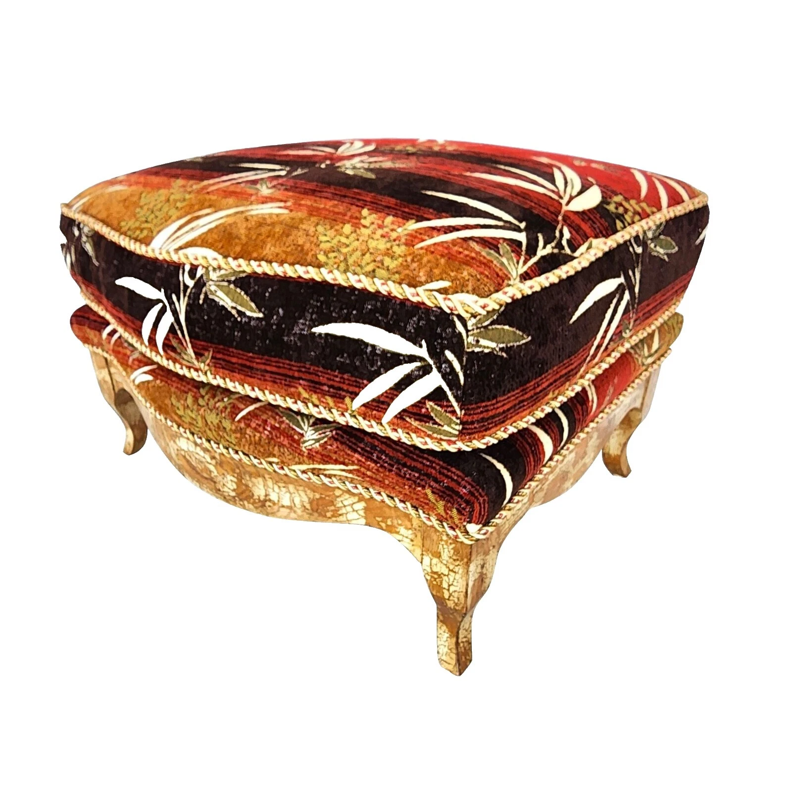 Tropical 100% algodão Tecido de estofamento pufes e Banquinhos