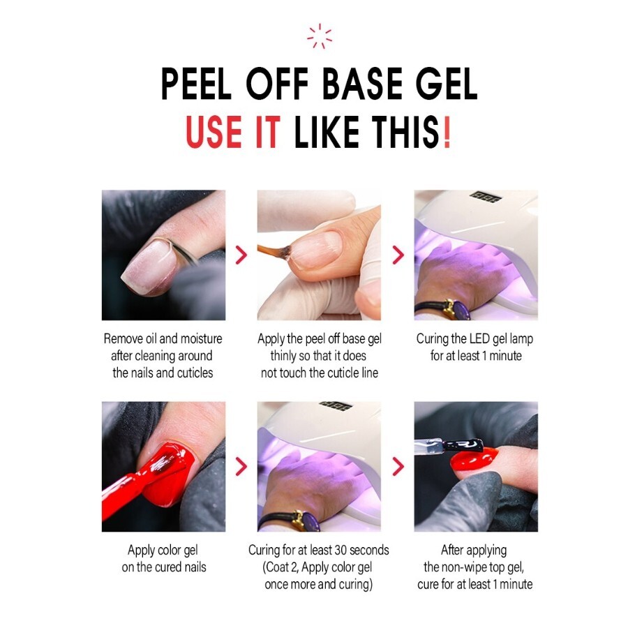 Set Jello Jello : Base Gel Peel Off + Dissolvant One Key Remover - Couleur Wool Gray - Corée Du Sud