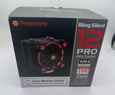 Thermaltake Riing Silent 12 Pro Red CPU Cooler UK