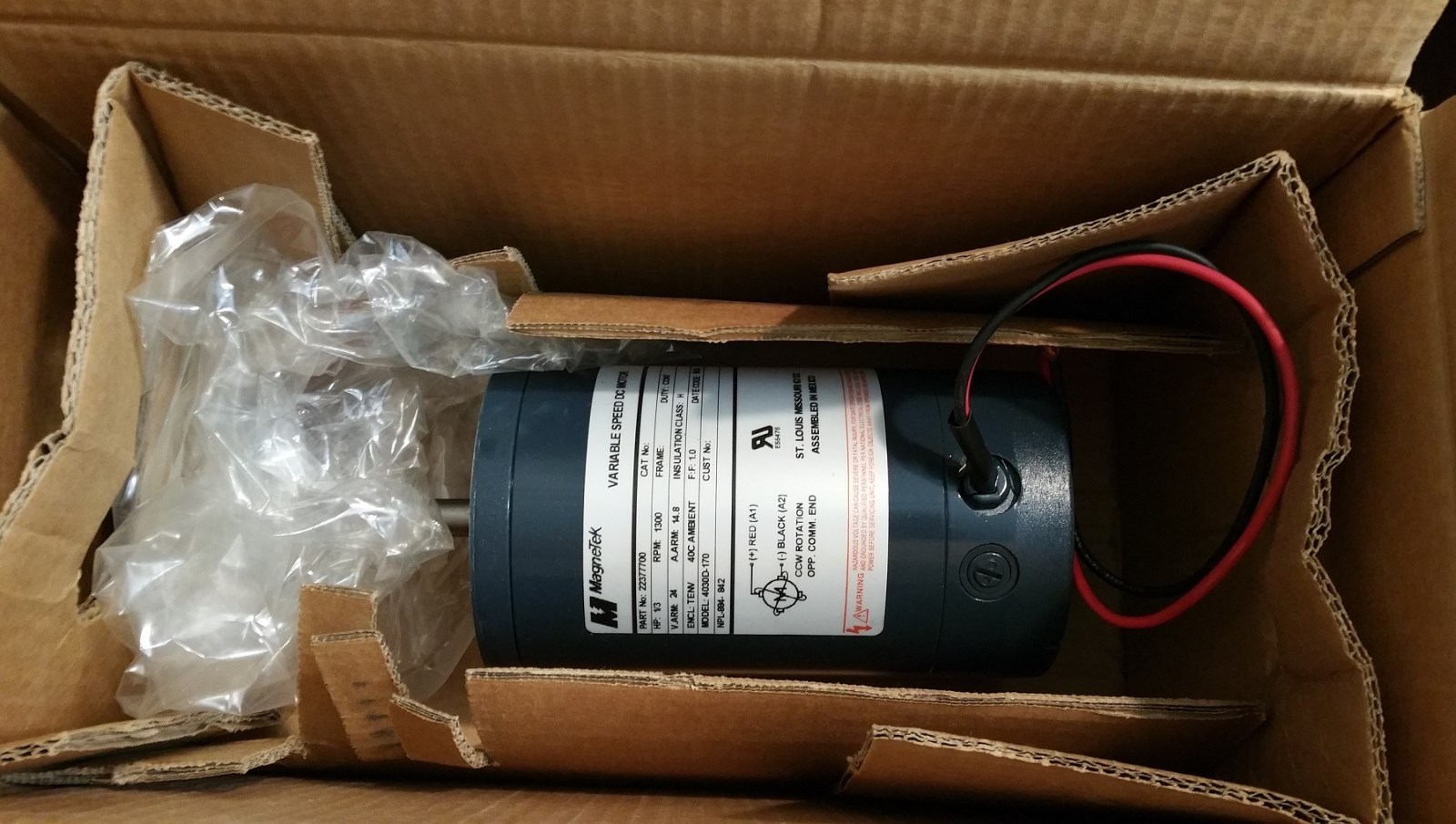 New Magnetek PN 22377700 Model 4030D-170 Adjustable Speed Drive  