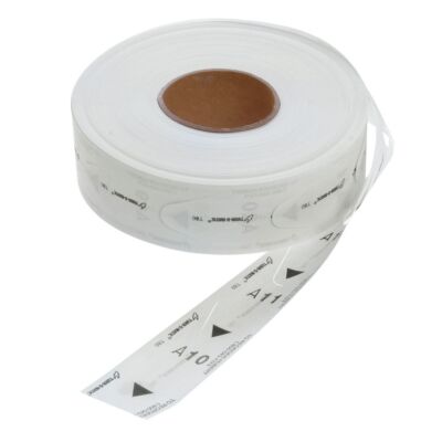 Turn-O-Matic T80 White 3 Digit Take a Number Tickets for D80 Ticket Dispenser -