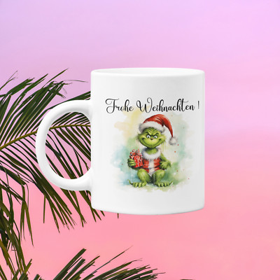 Tasse '' Frohe Weihnachten green  '' Geburtstag,  Geschenke