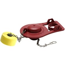 Fluidmaster 5051 Universal Water Saving Long Life Toilet Flapper, Red