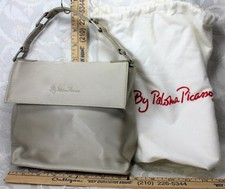 By Palsma Picasso Satin Fabric with Leather Handle Hand Bag