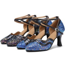 Women Party Ballroom Latin Tango Modern Rumba Salsa High Heels Dance Shoes US5-9