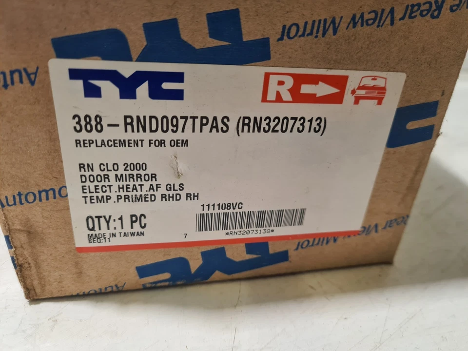 For Renault Clio Electric Wing Mirror Front Right O/S 2000 MK2 Brand NEW N1 - Image 3 of 4