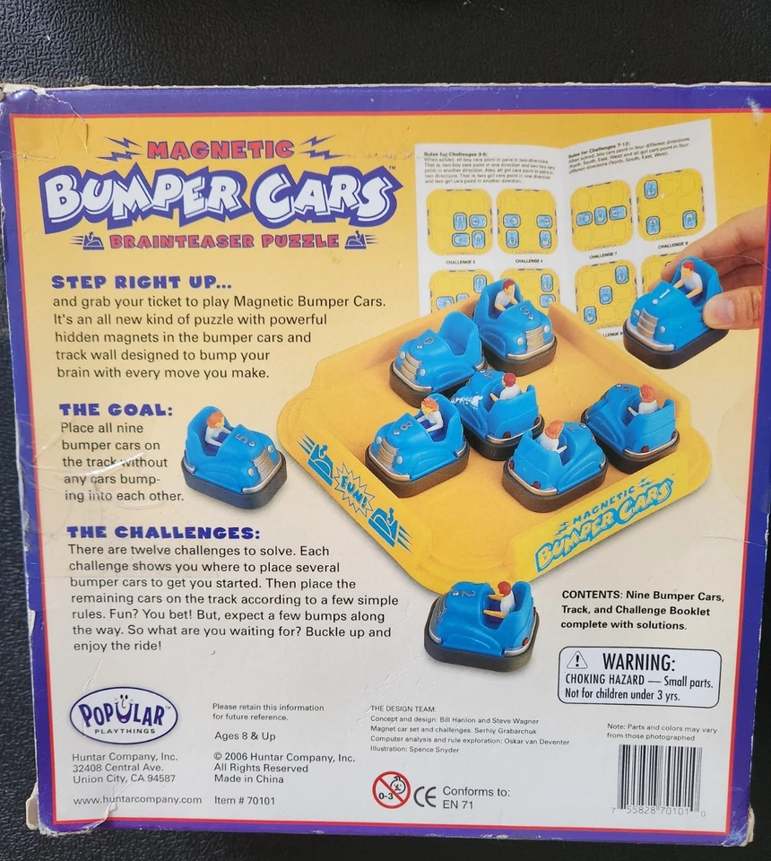 全新 流行玩具 磁性保险杠 汽车 脑部预告拼图 — 第 4/4 张图片