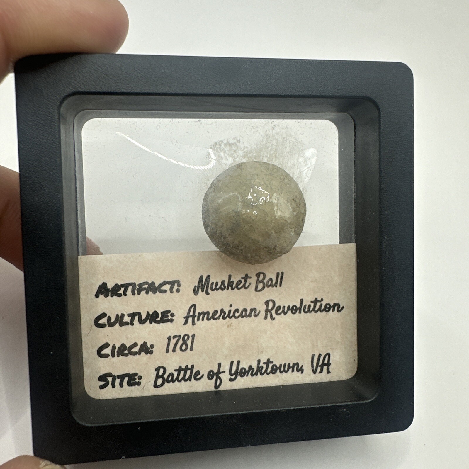 Musket Ball Artifact, American Revolution 1781, Battle Of Yorktown