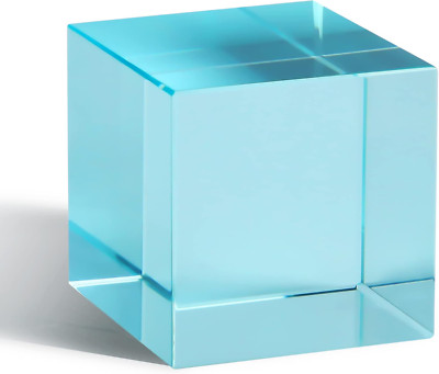 K9 Crystal Optical Glass Prism Cube Paperweight Ornament Art Glass Figurine Tabl