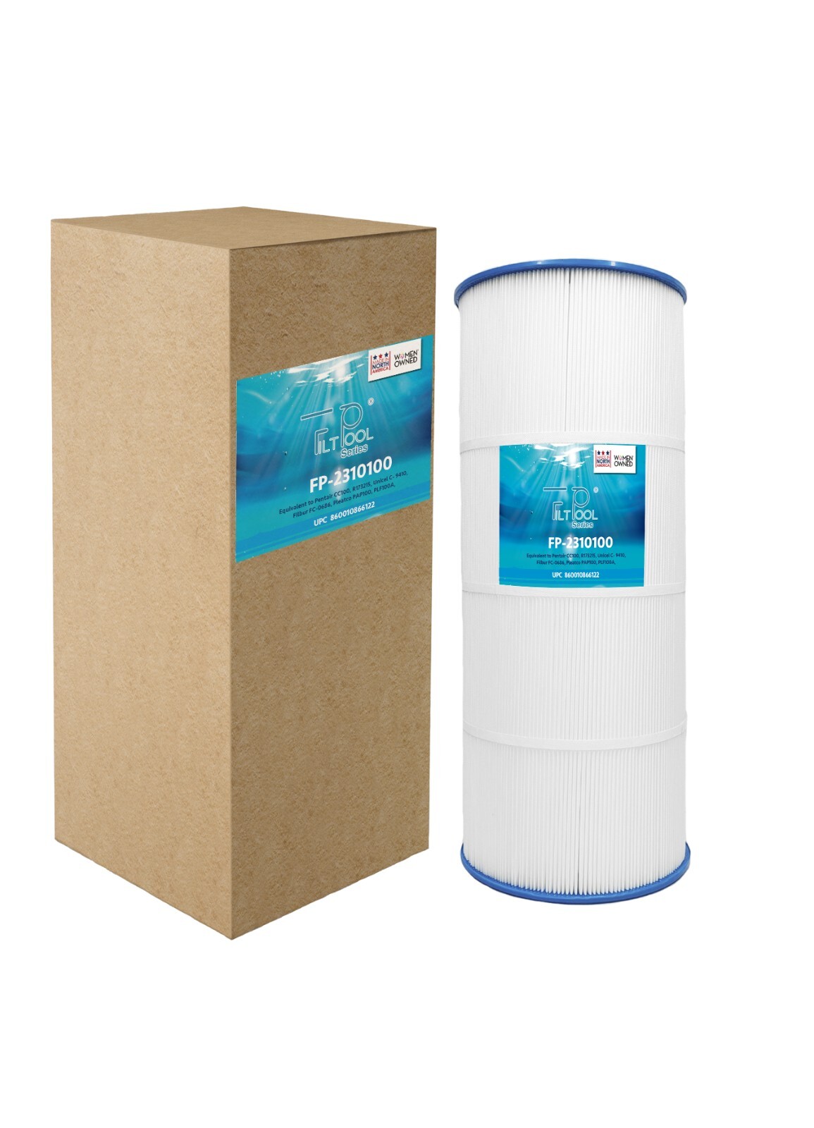 Poolfilter Kompatibel Mit Clean & Clear 100 - 58,5 Cm, 100 M² Filterfläche