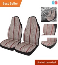 Durable And Breathable Baja Blanket Bucket Seat Covers - Red Universal Fit