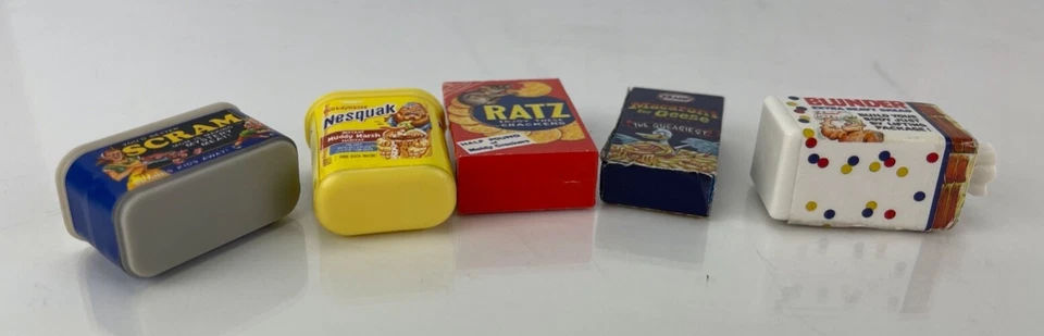 Miniature food funny World's Smallest Wacky Packages Minis 5 pieces diorama - Image 2 of 4