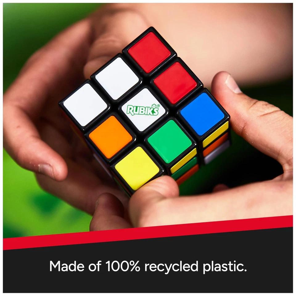 Cube Re-Cube The Original 3x3 Cube Made with 100% Recycled Plastic Problem-So... - Image 3 of 4