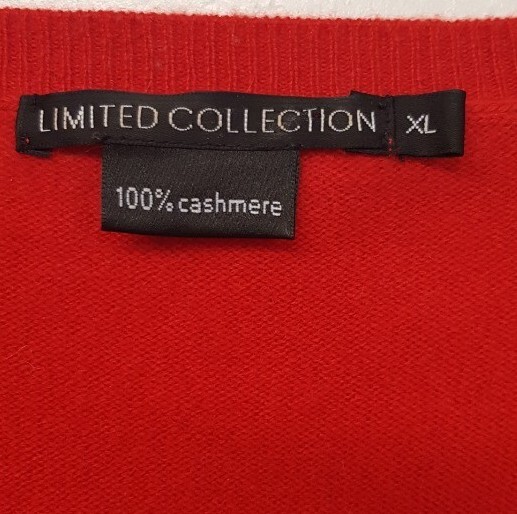Ladies M&S 100 CASHMERE red jumper UK 22 CG H20 eBay