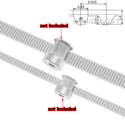 9 525mm Pitch Timing Belt Open Cogged Gear Pu Synchronous Pulley Belt L Type Ebay