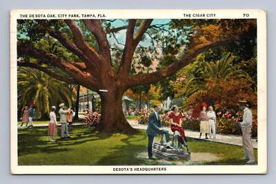 Saint Petersburg Florida TAMPA DeSota Oak City Park Cigar 1941