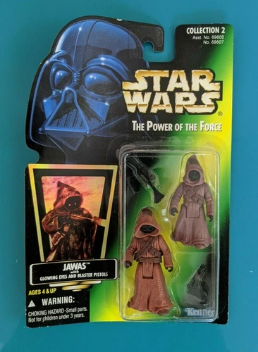 Kenner Star Wars 1996 Power Of The Force JAWAS Green Card