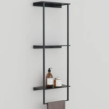 Towel Storage for Bathroom with Bar, Bethom Racks Matte Black 
