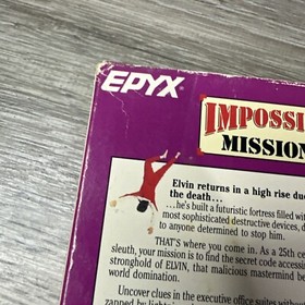 Impossible Mission II (Nintendo NES) Authentic First Print SEI Epyx