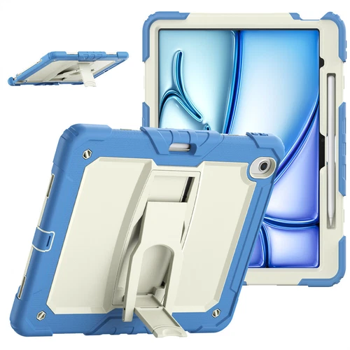 For iPad Pro 13/Air 13 11 inch Heavy Duty Full Body Case Stand Cover with Strap - Picture 16 of 30