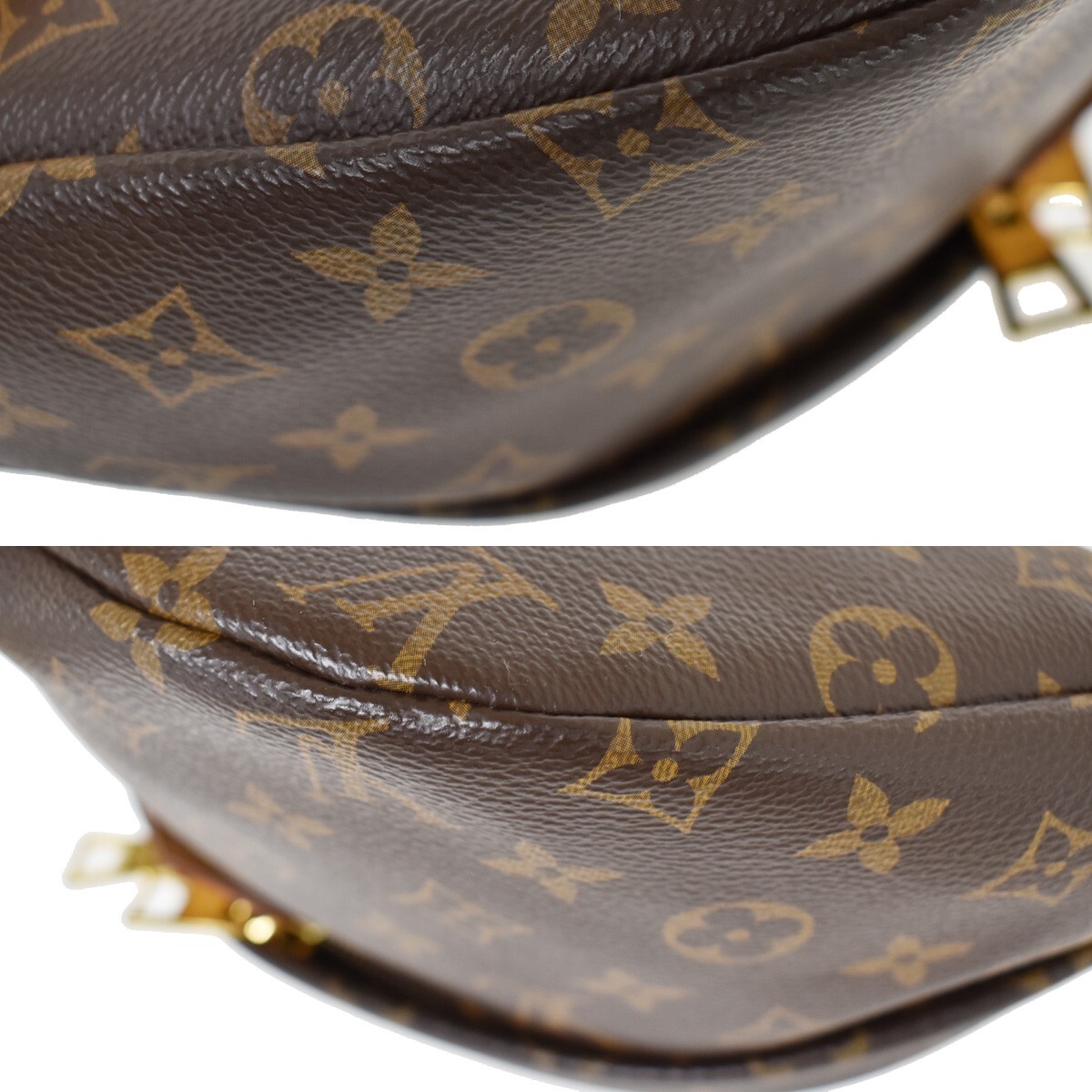 LOUIS VUITTON Bum Bag Body Bag Monogram Leather Brown France LOUIS VUITTON Bum Bag Body Bag Monogram Leather Brown France