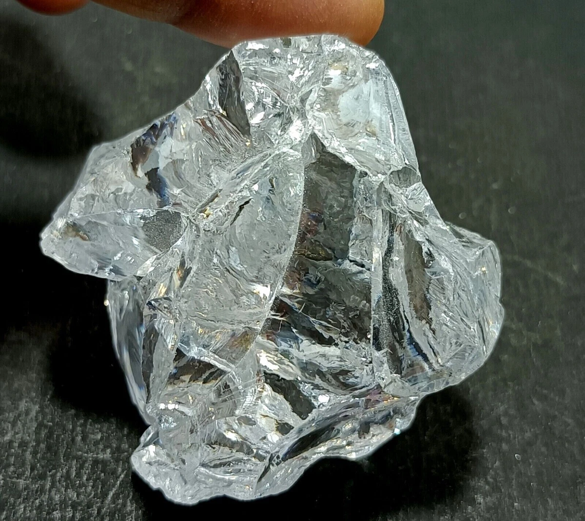 963 Ct Loose Big A Natural Montana White Sapphire Rough Certified