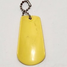 Vintage Tupperware Yellow Shoe Horn Key Chain
