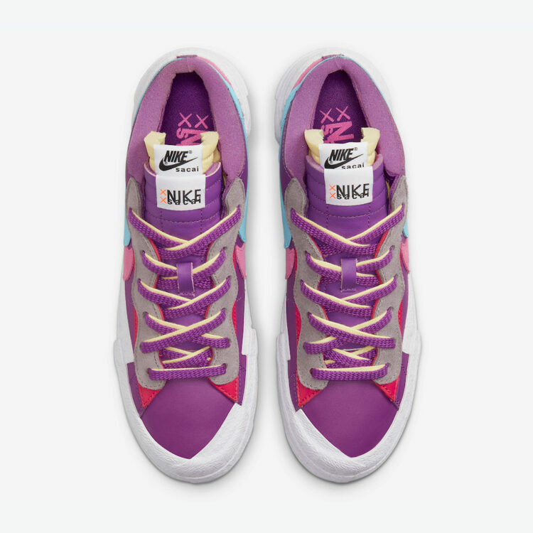 SACAI X NIKE Scarpe basse Nike Sacai x Kaws Blazer "Purple Dusk" DM7901 500 spedizione veloce