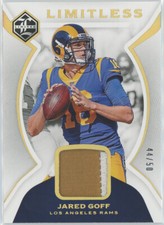 2018 Limited Limitless Materials Gold Spotlight #LM-JG Jared Goff 44/50