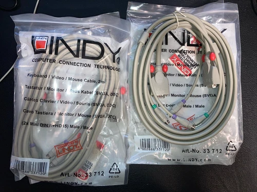 Lindy KVM Monitor PS/2-Schnittstelle Anschlussleitung 2m