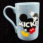 Disney Mickey Mouse Blue Ceramic Coffee Tea Mug Disney Store 5”T 3.25”W