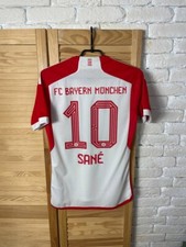 SANE BAYERN MUNICH JERSEY HOME FOOTBALL SOCCER SHIRT 2023 WHITE ADIDAS MEN XS