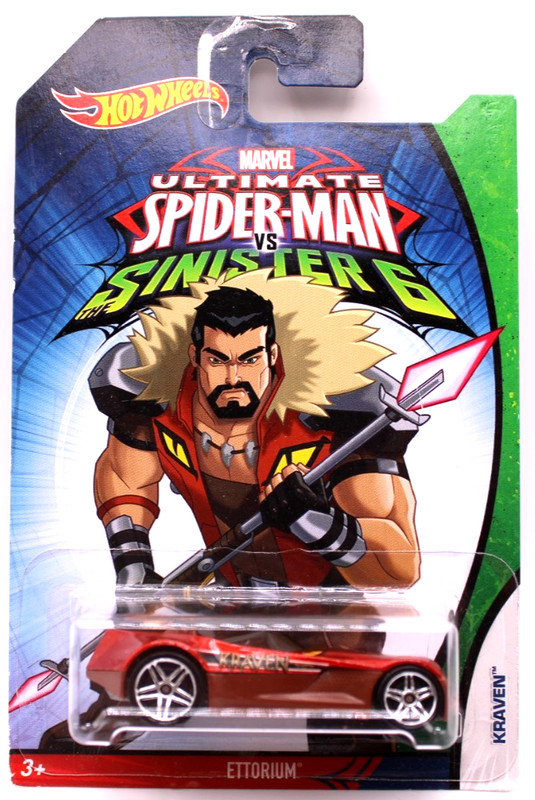 Hot Wheels 2015 Spiderman Ettorium Kraven met. red/brown PR5's