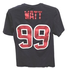 HOUSTON TEXANS 99 WATT Nike Navy Blue T Shirt Adult Size MEDIUM