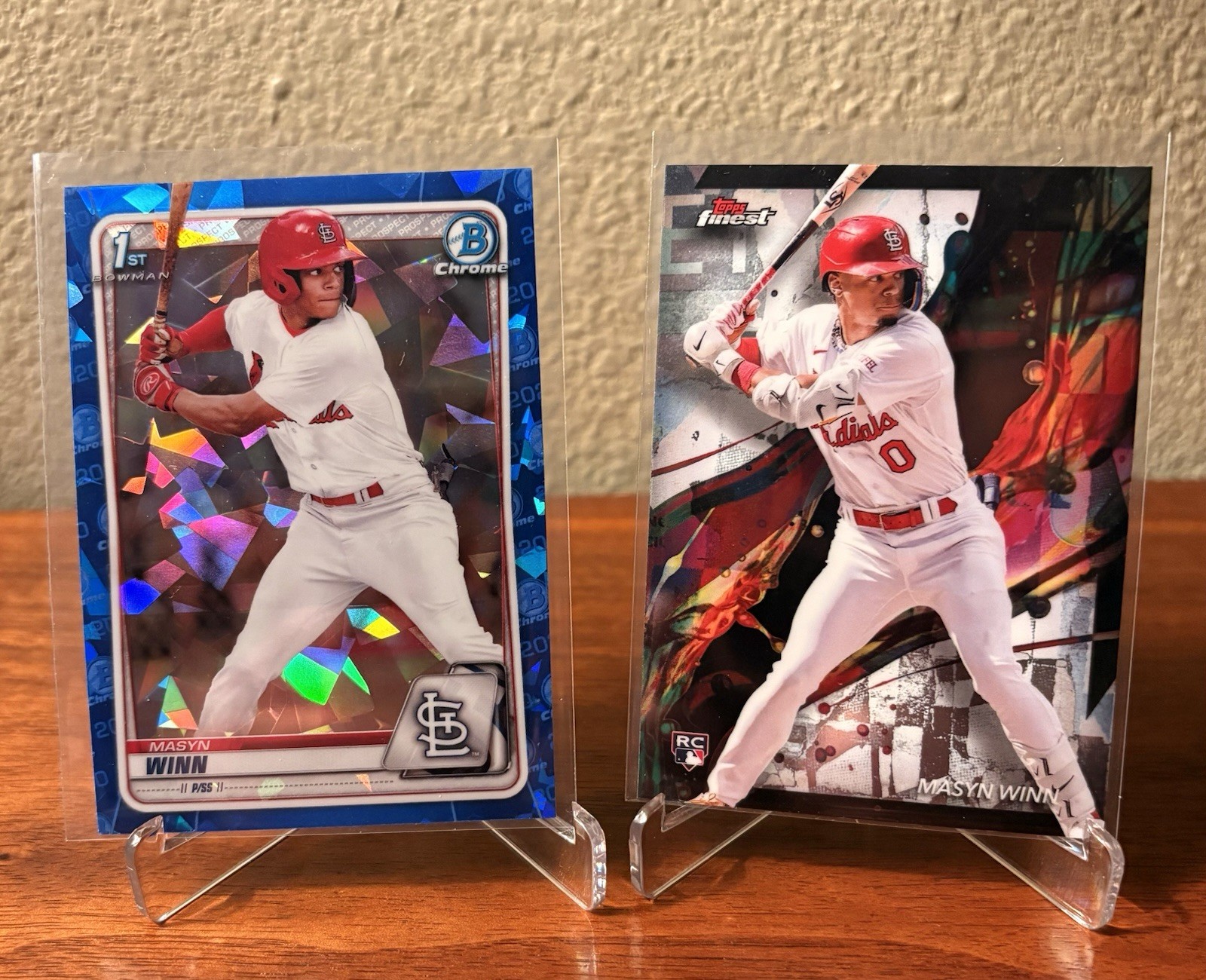 2020 1st Bowman Chrome Sapphire MASYN WINN (RC) #BD-59 + 2024 Topps Finest (RC)