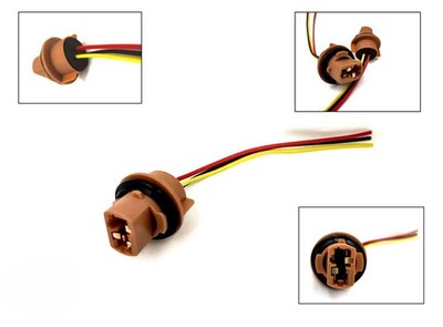 1x T20 7443 W21/5W W3x16Q LAMPENFASSUNG REPARATUR SOCKEL BIRNE STECKER KABEL