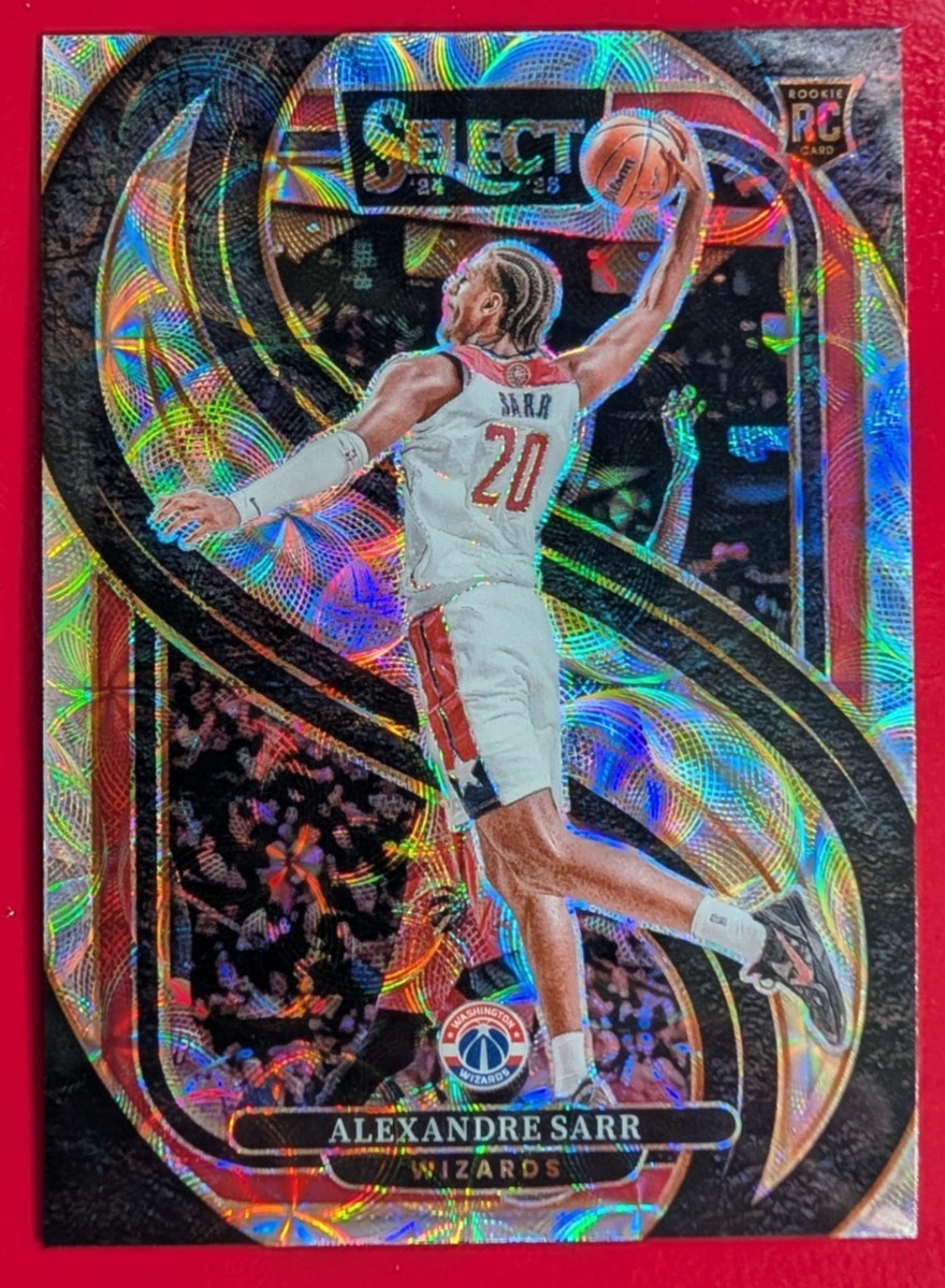 2024-25 PANINI SELECT ALEXANDRE SARR ROOKIE PREMIER LEVEL SCOPE WIZARDS #185