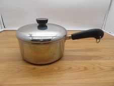 Revere Ware 2 Quart Saucepan With Lid Stainless Steel Pot 1801 USA Vintage 2 Qt