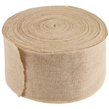 6 Inch Wide Burlap Fabric Ribbon 54 Yards Natural Jute Burlap Fabric Roll Rib...