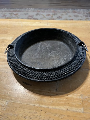 Ironware Nambu Tekki pan Ironware Pot Cast Iron Luxury sukiyaki Arare pot 4lbs.