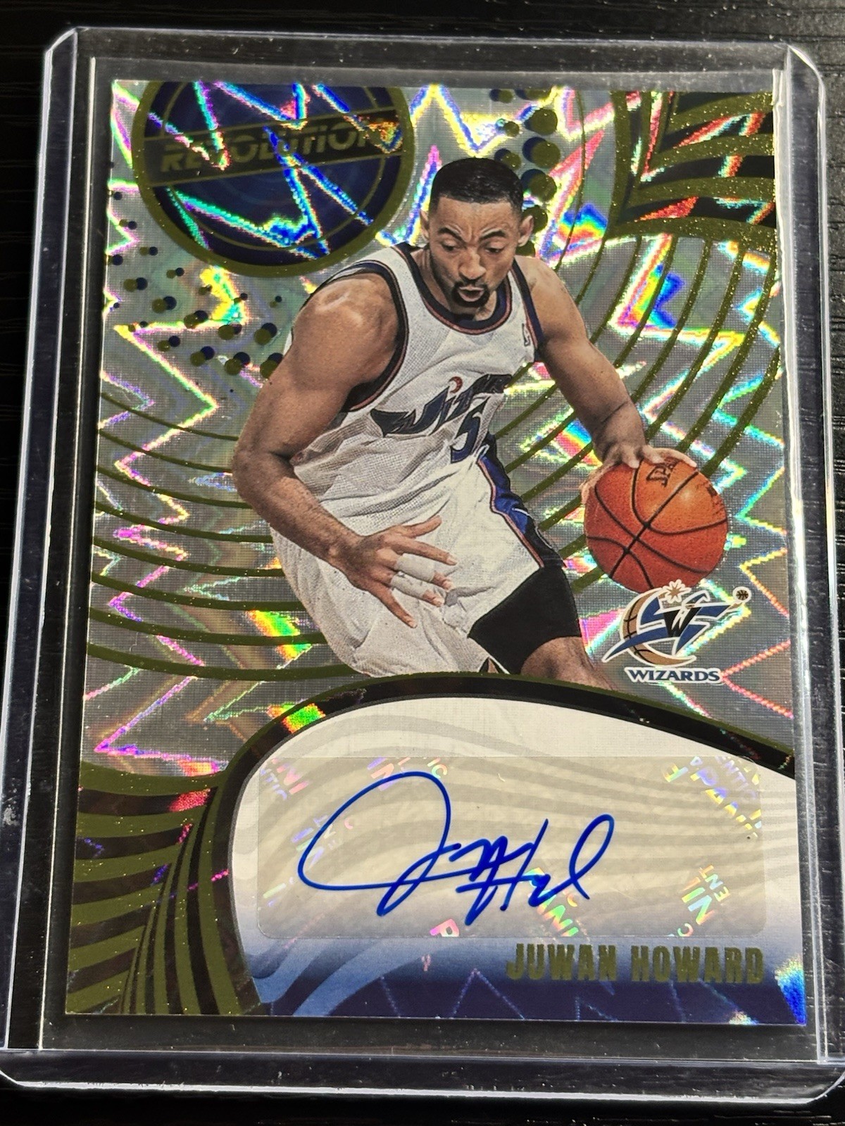 2023-24 Panini Revolution - Autographs Juwan Howard #A-JHW Fractal /75 (AU)