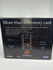 SEGA Dreamcast Visual Memory Unit VMU Memory Card Blue LCD 1MB MK-50121